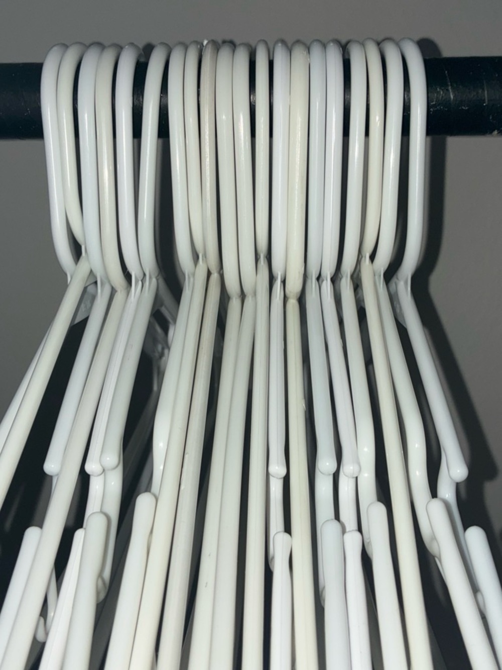 White Plastic Closet Hangers - Pack of 20